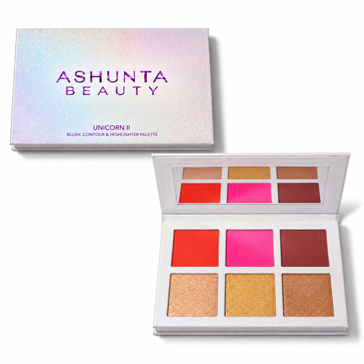 Ashunta Sheriff Beauty Unicorn Blush & Highlighter Palette