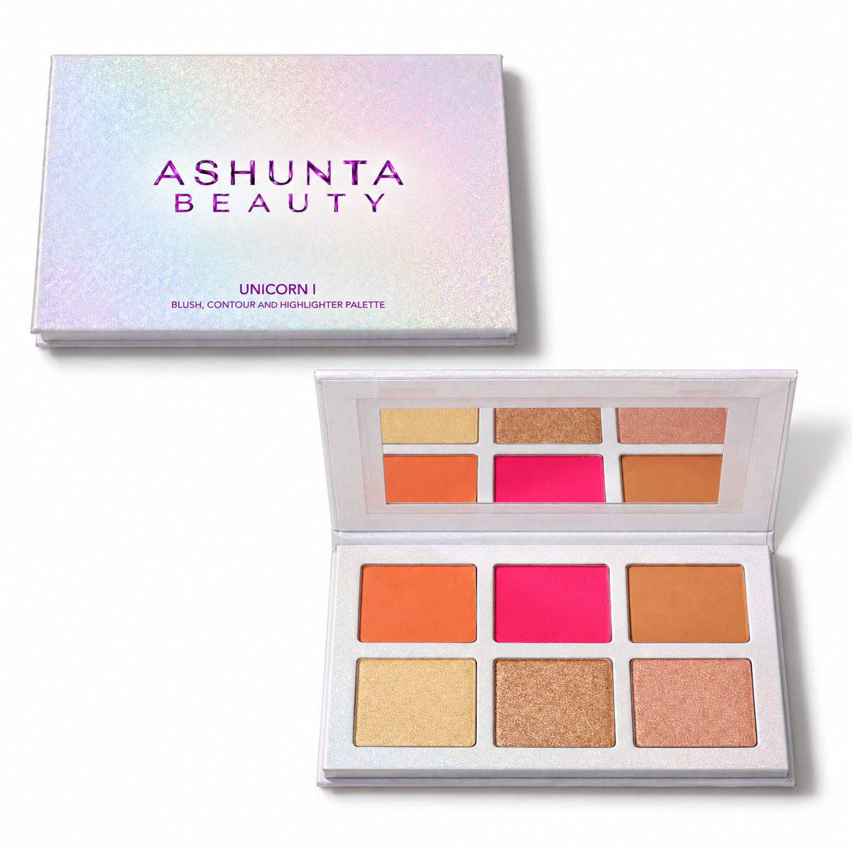 Ashunta Sheriff Beauty Unicorn Blush & Highlighter Palette