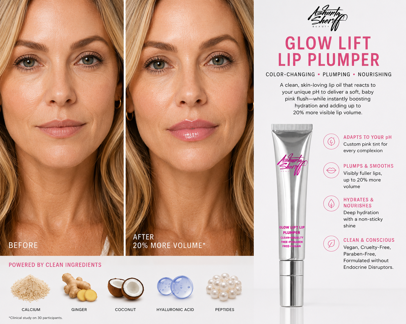 Ashunta Sheriff Beauty Glow Lift Lip Plumper